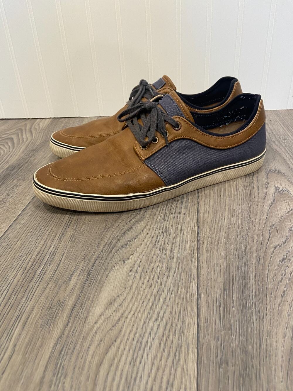 JF J. FERRER "Shane" Men's Brown/Blue FASHION Sneakers SZ 10M.